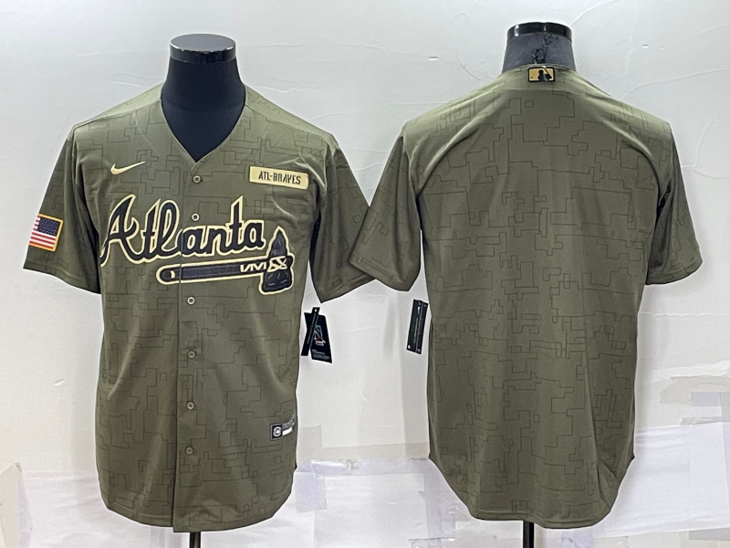 Men's Atlanta Braves Blank Camo Salute To Service Cool Base Stitched Jersey Men's Atlanta Braves Blank Camo Salute To Service Cool Base Stitched Jersey